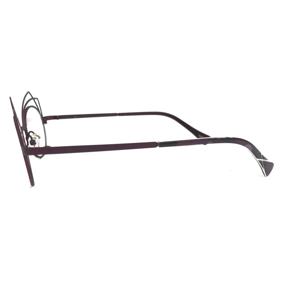 BOZ Eyeglasses Frames DIVA 7575 Mineral Plum Matte Purple Cat Eye 47-20-140